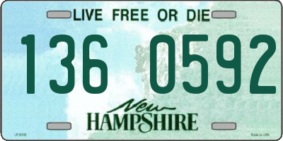 NH license plate 1360592