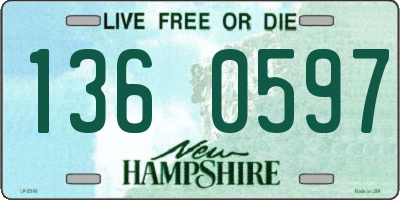 NH license plate 1360597