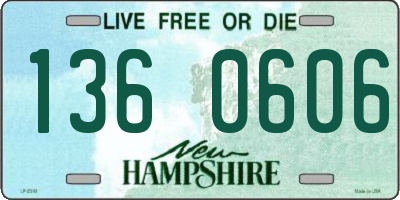 NH license plate 1360606