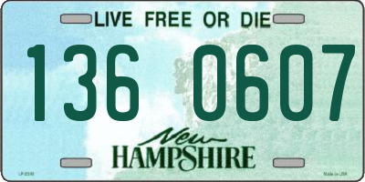 NH license plate 1360607