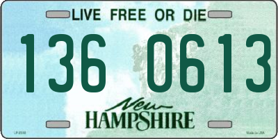 NH license plate 1360613