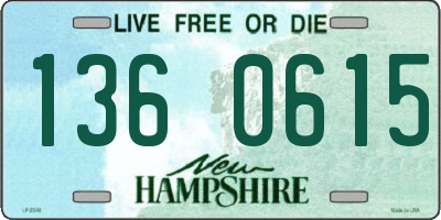 NH license plate 1360615