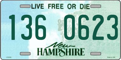 NH license plate 1360623