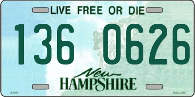 NH license plate 1360626