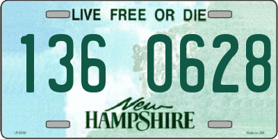 NH license plate 1360628