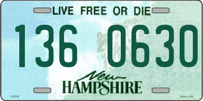 NH license plate 1360630