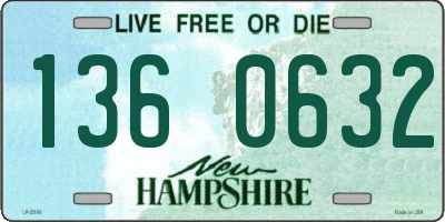 NH license plate 1360632