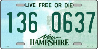 NH license plate 1360637