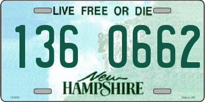 NH license plate 1360662