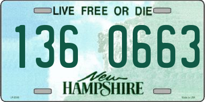 NH license plate 1360663