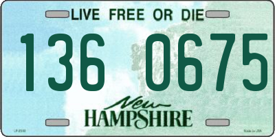 NH license plate 1360675