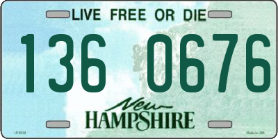 NH license plate 1360676