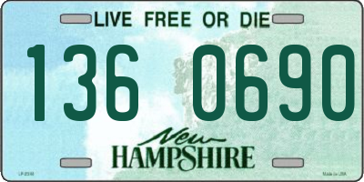 NH license plate 1360690