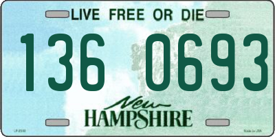 NH license plate 1360693