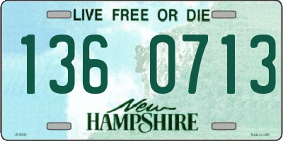 NH license plate 1360713