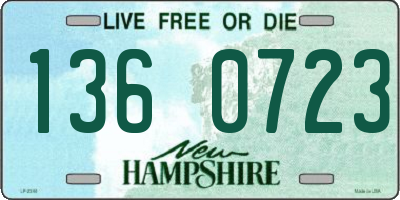 NH license plate 1360723