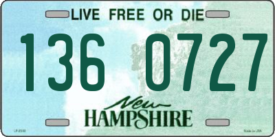 NH license plate 1360727
