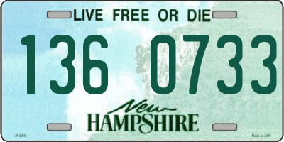 NH license plate 1360733