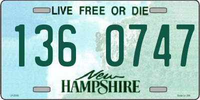 NH license plate 1360747