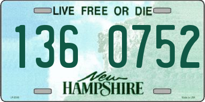 NH license plate 1360752