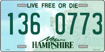 NH license plate 1360773