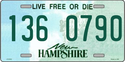 NH license plate 1360790