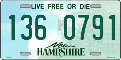 NH license plate 1360791
