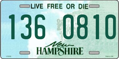NH license plate 1360810
