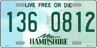 NH license plate 1360812