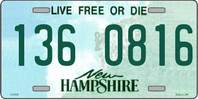 NH license plate 1360816
