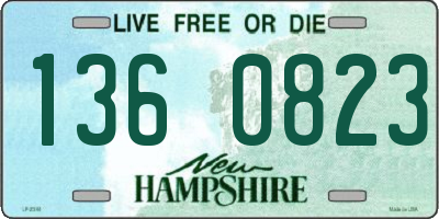 NH license plate 1360823