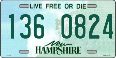 NH license plate 1360824