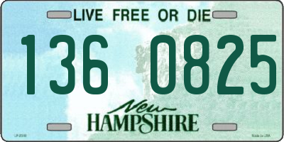 NH license plate 1360825