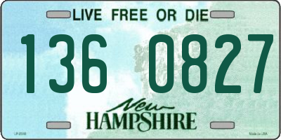 NH license plate 1360827