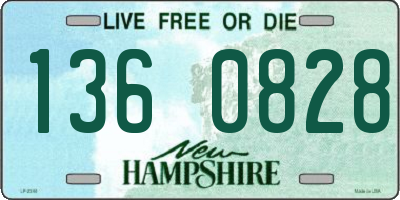 NH license plate 1360828