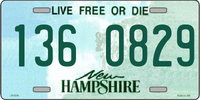 NH license plate 1360829