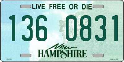 NH license plate 1360831
