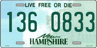 NH license plate 1360833