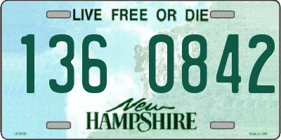 NH license plate 1360842