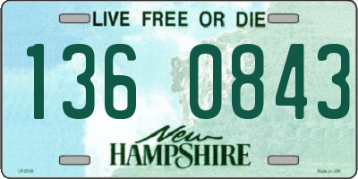 NH license plate 1360843