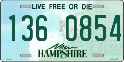 NH license plate 1360854
