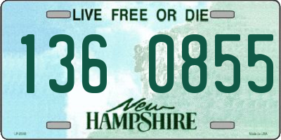NH license plate 1360855