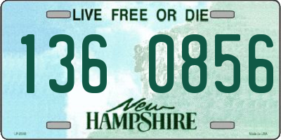 NH license plate 1360856