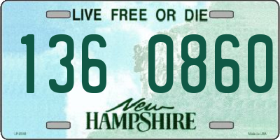 NH license plate 1360860