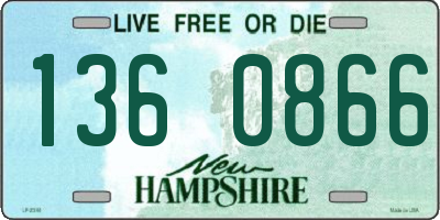 NH license plate 1360866
