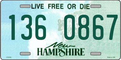 NH license plate 1360867
