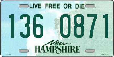 NH license plate 1360871