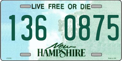 NH license plate 1360875