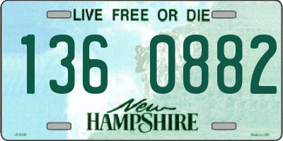 NH license plate 1360882
