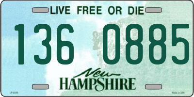 NH license plate 1360885